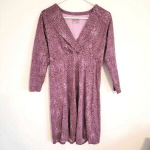 Patagonia purple cotton mini dress